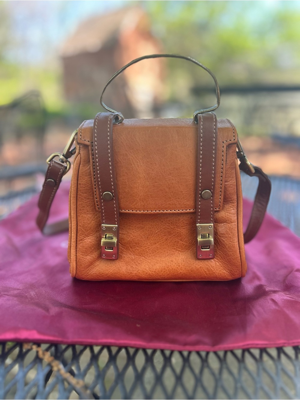Cecile Jeanne (Paris) Tan Leather Bag